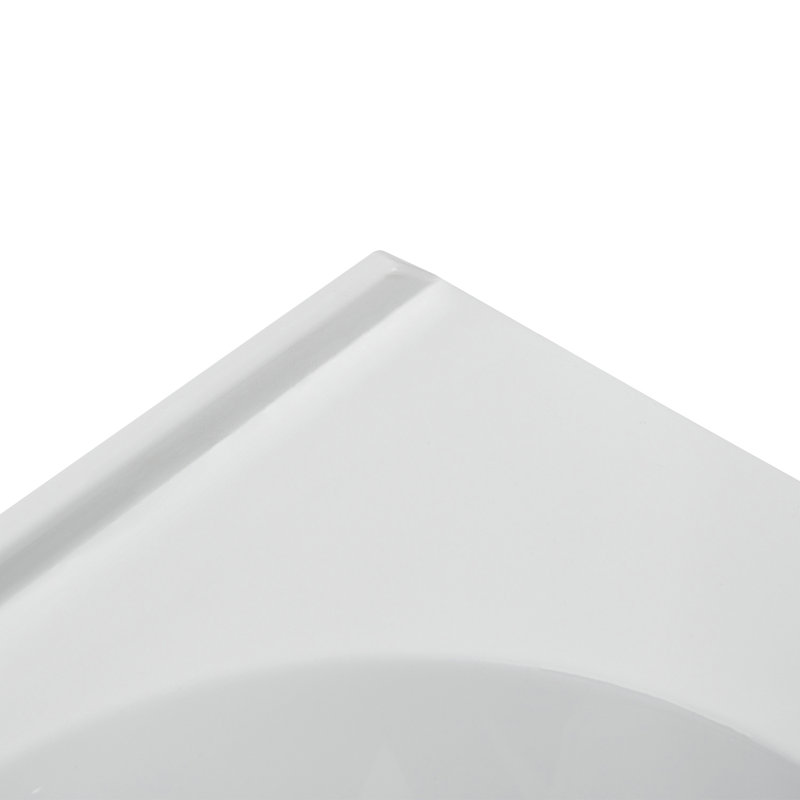 Streamline 60 in. x 30 in. Acrylic Left-Hand Drain Alcove Bathtub in Glossy White With External Drain, Polished Chrome