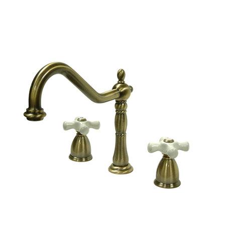 Heritage Hot & Cold Water Dispenser, Vintage Brass