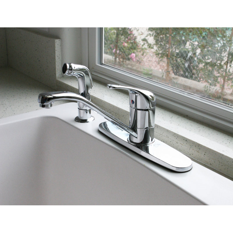 Huntington Brass Reliaflo Pull Out Kitchen Faucet, Polished Chrome