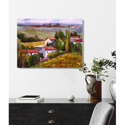 Chateau De La Grav - Artist Enhanced Canvas Print