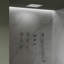 Système de douche thermostatique à pluie, pomme de douche à DEL 12 po avec douchette au plafond-73468206