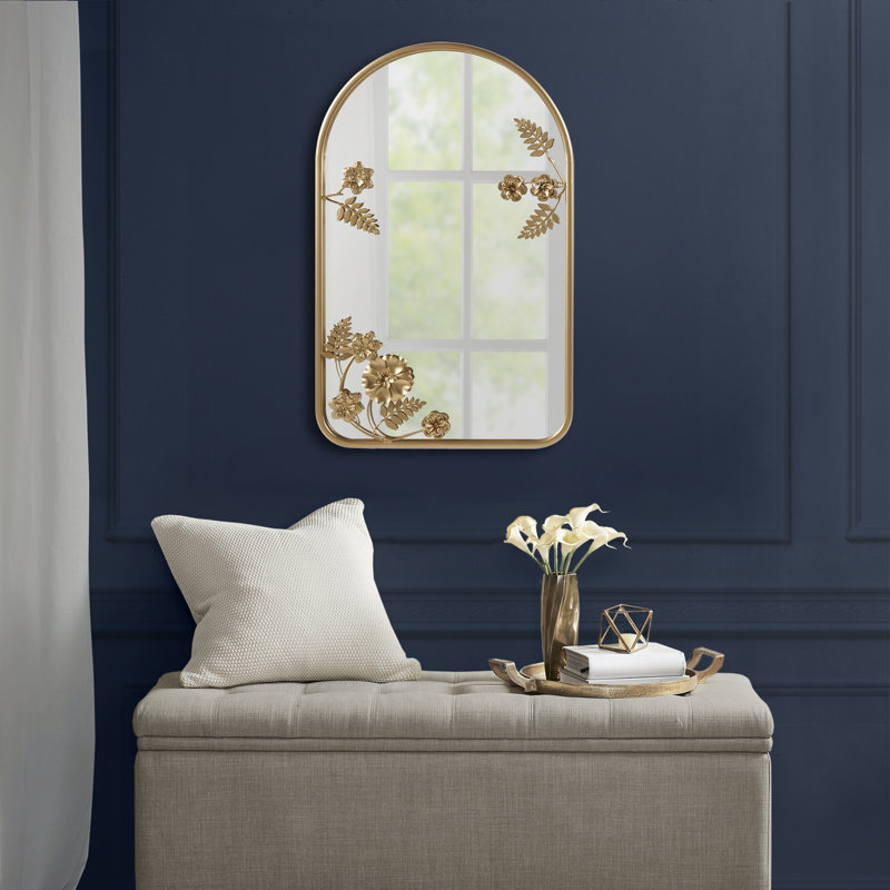 Miroir mural arqué