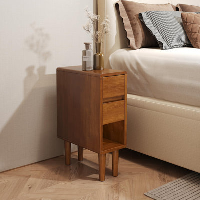 Narrow Nightstand 2 Drawers