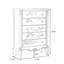 Armoire d'appoint en bois manufacturé brun-vert massif