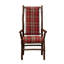 Chaise avec accoudoirs à dossier haut rembourrée Hickory - Matériau du client-586323260