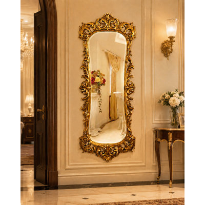 Miroir d'appoint mural en bois Daylan