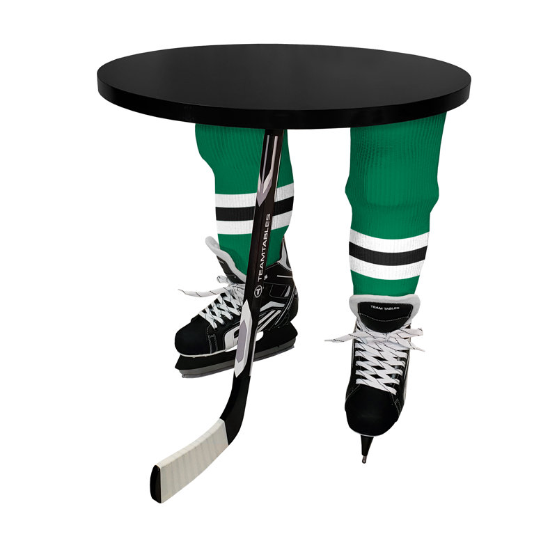 Table de bout à 3 pieds, Noir, Noir, Stars de Dallas