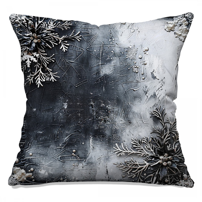Snowflakes Throw Pillow, Decor Double Sided Pillows, 20 x 20 inches