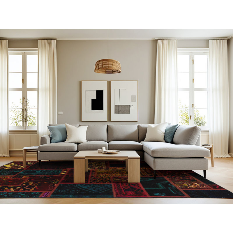 Abstract Indoor Rug, Rectangle 8' x 12'