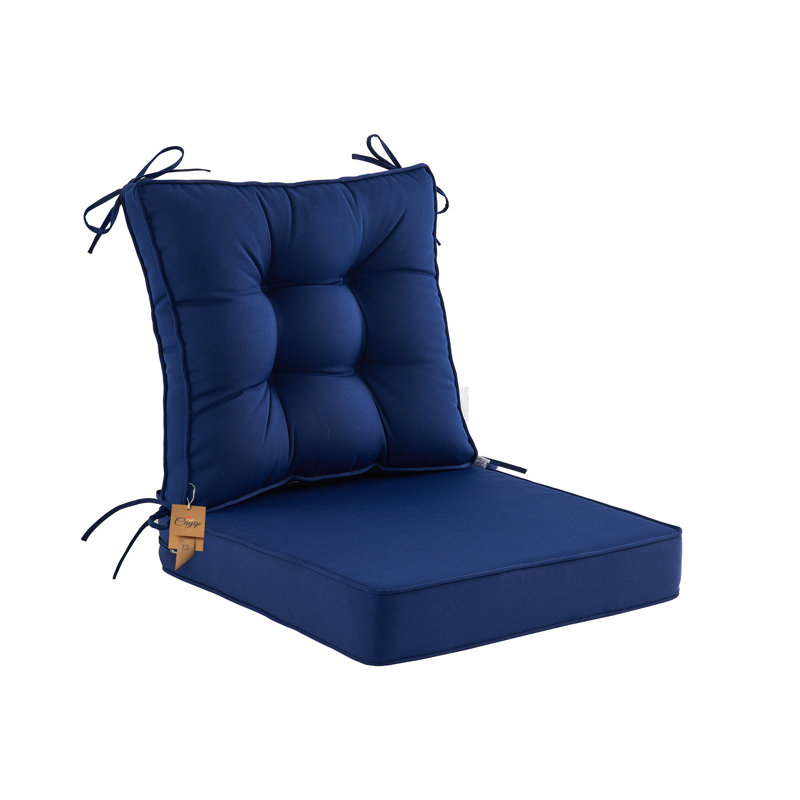 Outdoor 4'' Seat / Back Cushion, Blue