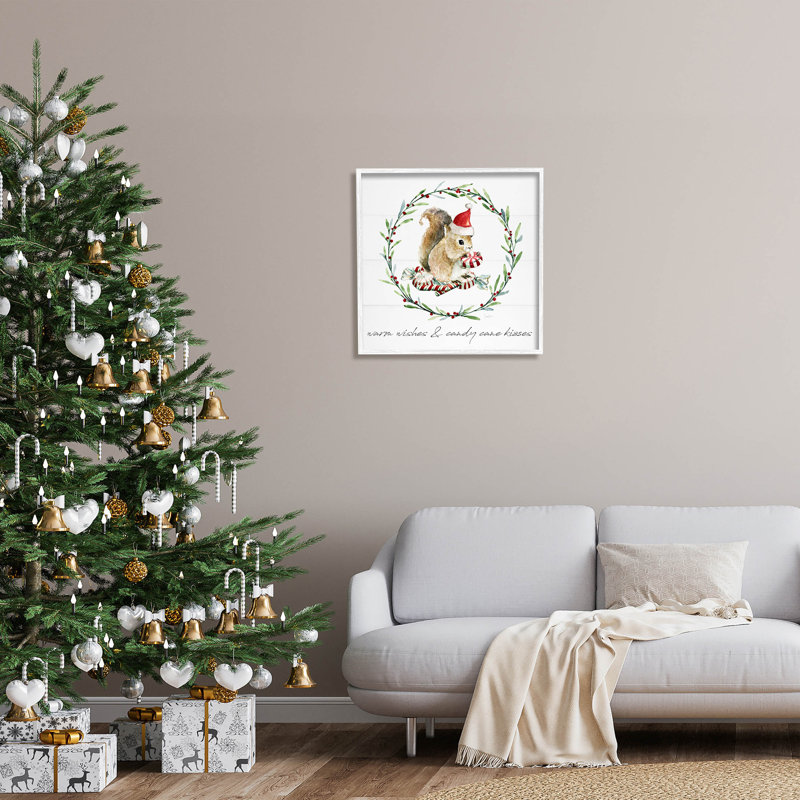 «Warm Wishes and Candy Kisses» par Livi Finn - impression sur bois, H 24 po x l 24 po x P 1,5 po