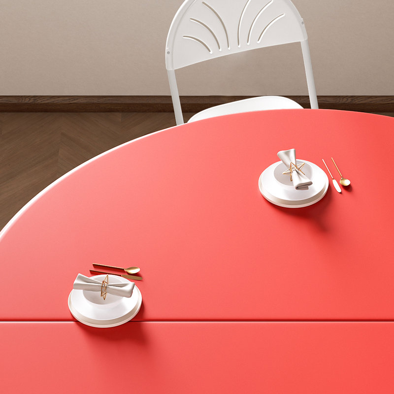 Table pliante en plastique de 5 pi, table de salle à manger pliante ronde avec poignée de transport pour l'intérieur et l'extérieur