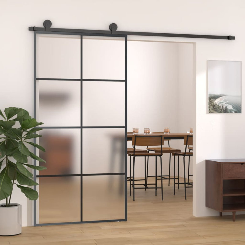 Rayan Glass Sliding Door, 205cm H x 102.5cm W