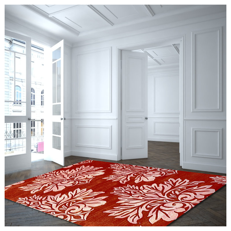 Cedartown Wool Floral Indoor Rug, Rectangle 5' x 8'