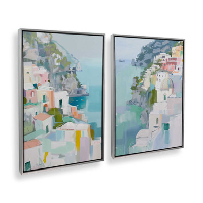 Ensemble de 2 impressions Coastal Village Glow
