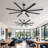 Solida 96'' Ceiling Fan with LED Lights