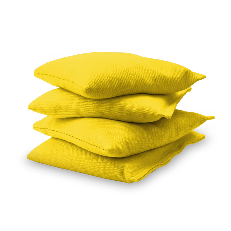 Pièce de rechange cornhole remplie de sac de pois premium, Jaune