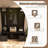 Entryway Hall Tree With 2 Spacious Drawers And Adjustable Shelves-1401833769