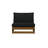 Aguirre 32.5'' W Acacia Wood Armless Lounge Chair-114560332