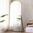 Ezio Arch Wood Full Length Wall Mirror with Bracket-198518245-241026865