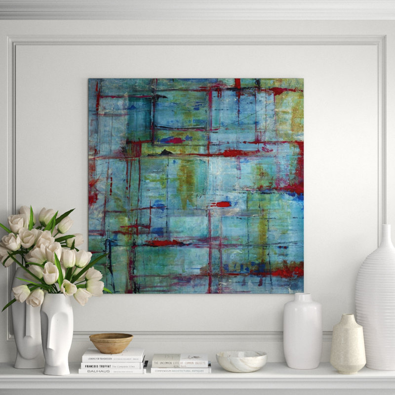 Criss Cross Apple Sauce Painting by Joshua Schicker, Plexi, 40" H x 40" W