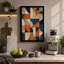 Geometric Tile Study Mid-Century - Wrapped Canvas-1233033252-1233033255