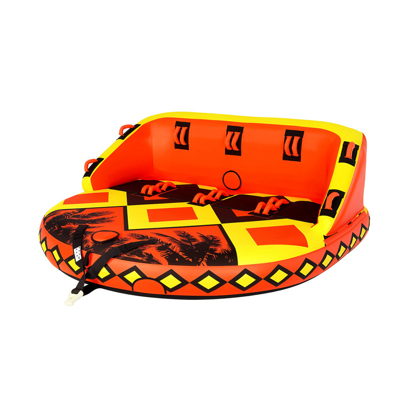 Tube de remorquage pour la navigation de plaisance 1 à 4 personnes, H 33,8 po x l 82,6 po x P 81,1 po, Orange