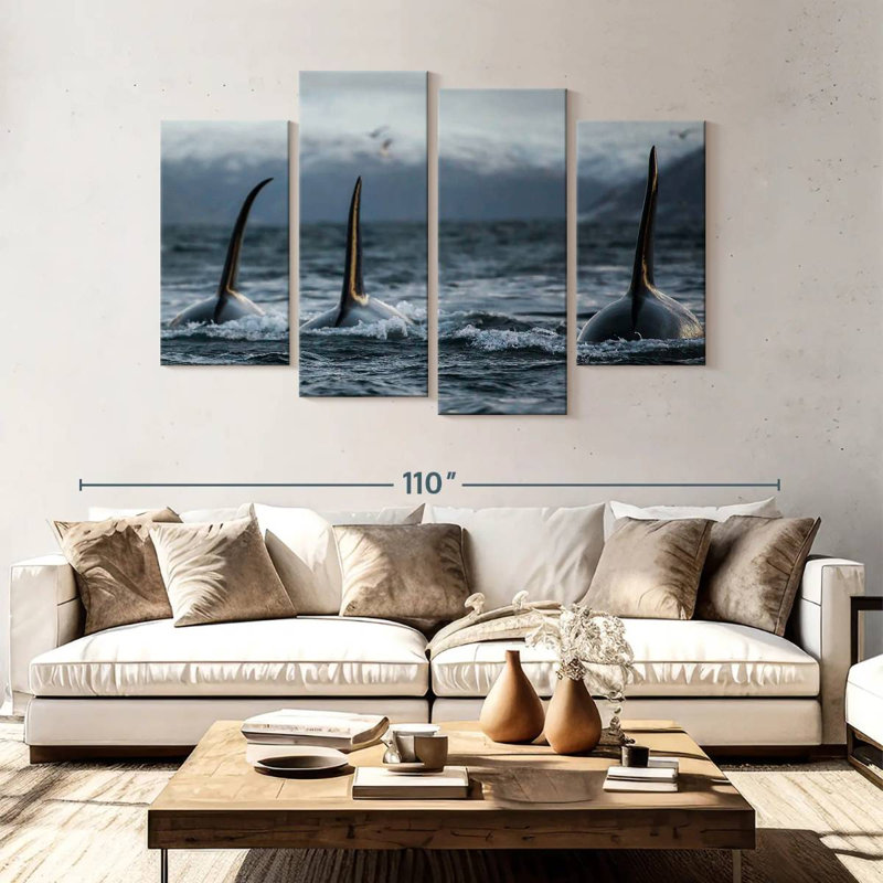 Brampt Norway Orca Trio, 54" H x 84" W