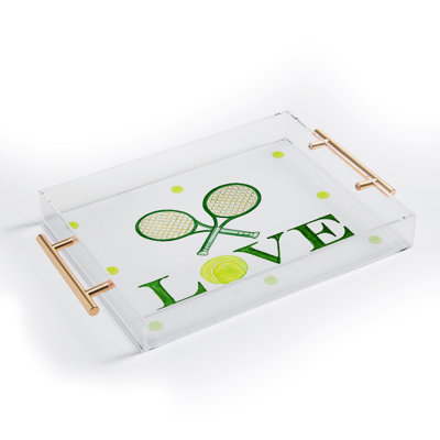 Plateau en acrylique Annechovie Tennis Love