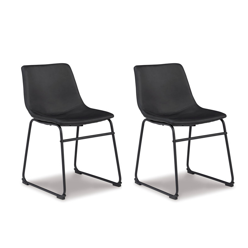 Chaise d'appoint rembourrée Ashtin, Noir