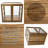 3-Tier Acacia Wood Food Bread Box