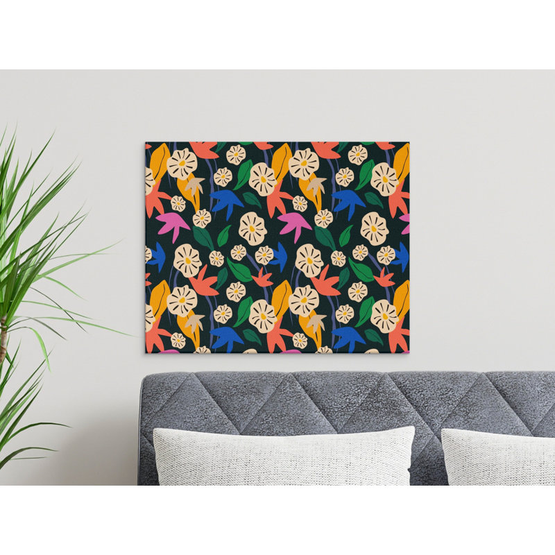 Purtell 1 Piece Wrapped Canvas Wall Art Set, 20x16