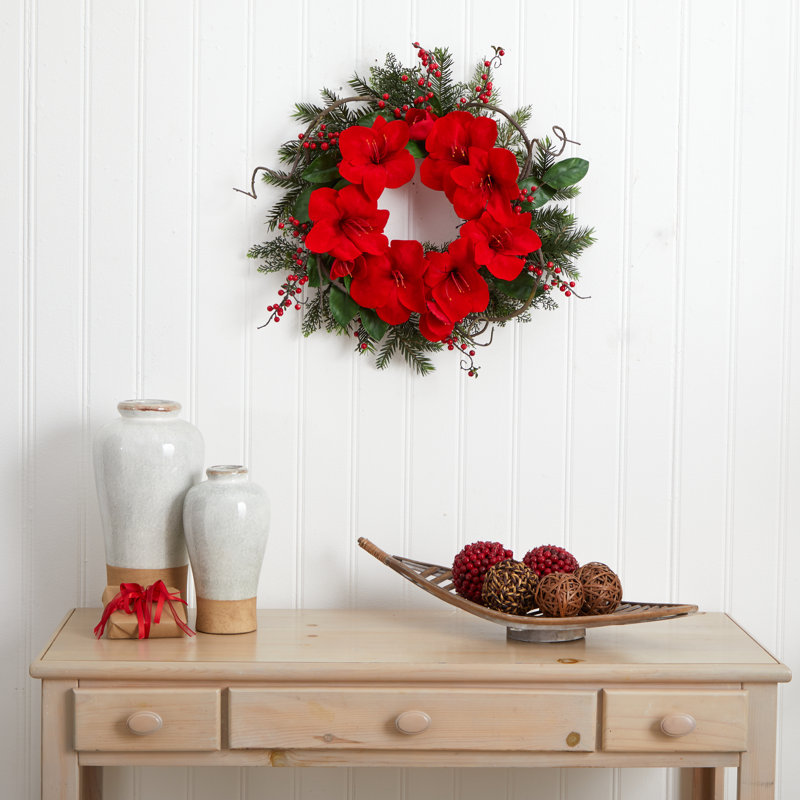 Faux Plastic 24'' Wreath
