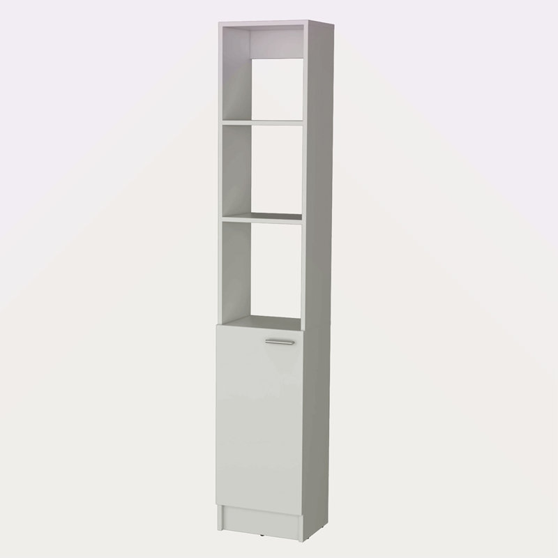 Linen Cabinet With 1-Door, White