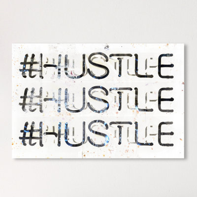 «Hustle» par Oliver Gal - impression d'art textuel