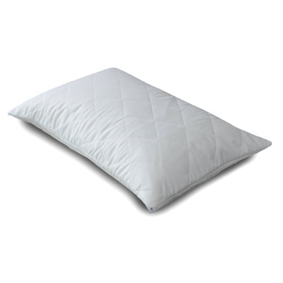 Quilted Pair of Pillow Protectors with Zippered Closing