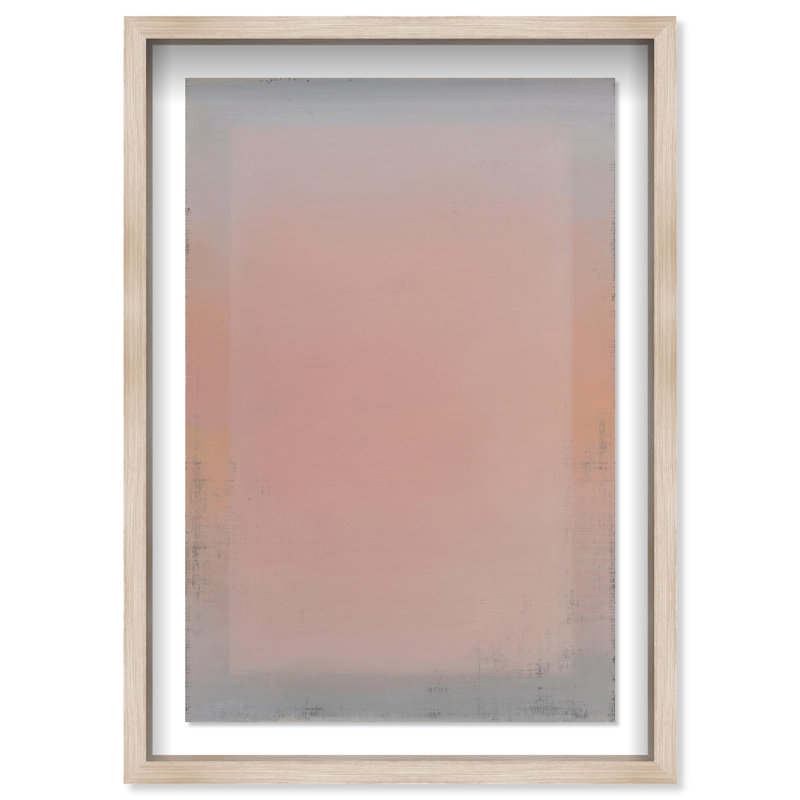 Pastel Sky Print by Oliver Gal, Natural Oak Shadowbox, 21.5"H x 31.5"W