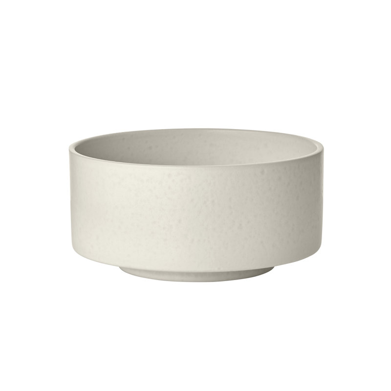 MAKOTO Stoneware Japanese Style Serving Bowl, Moonbeam (beige), 7.9 inch