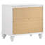 Ensemble de chambre à coucher grand lit 4 pièces Dini, à oreilles capitonnées en velours blanc avec cristaux-117056069