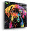 «Woof Labrador Retriever» par Rich Monet, art mural en verre acrylique, 36 po x 36 po-901103378