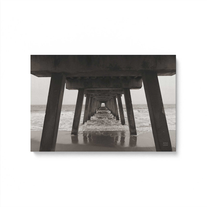 Impression sur toile Atlantic Ocean Pier par Nathan Larson, H 12 po x l 18 po, Toile tendue, Ne s’applique pas