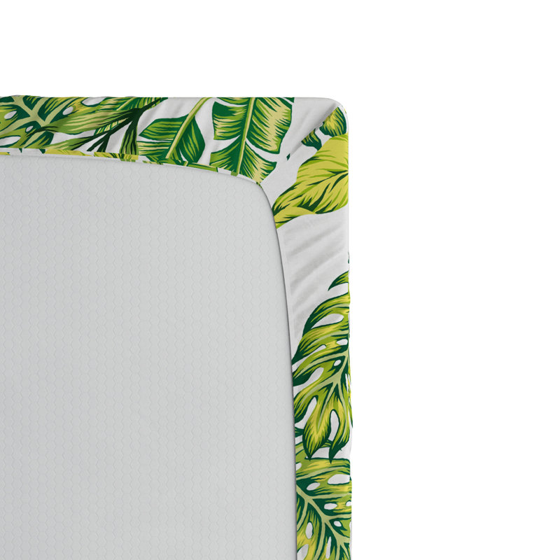 Microfiber Floral Fitted Sheet, Full Fitted Sheet