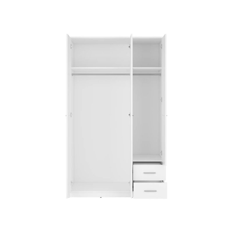 Manufactured Wood Wardrobe, White