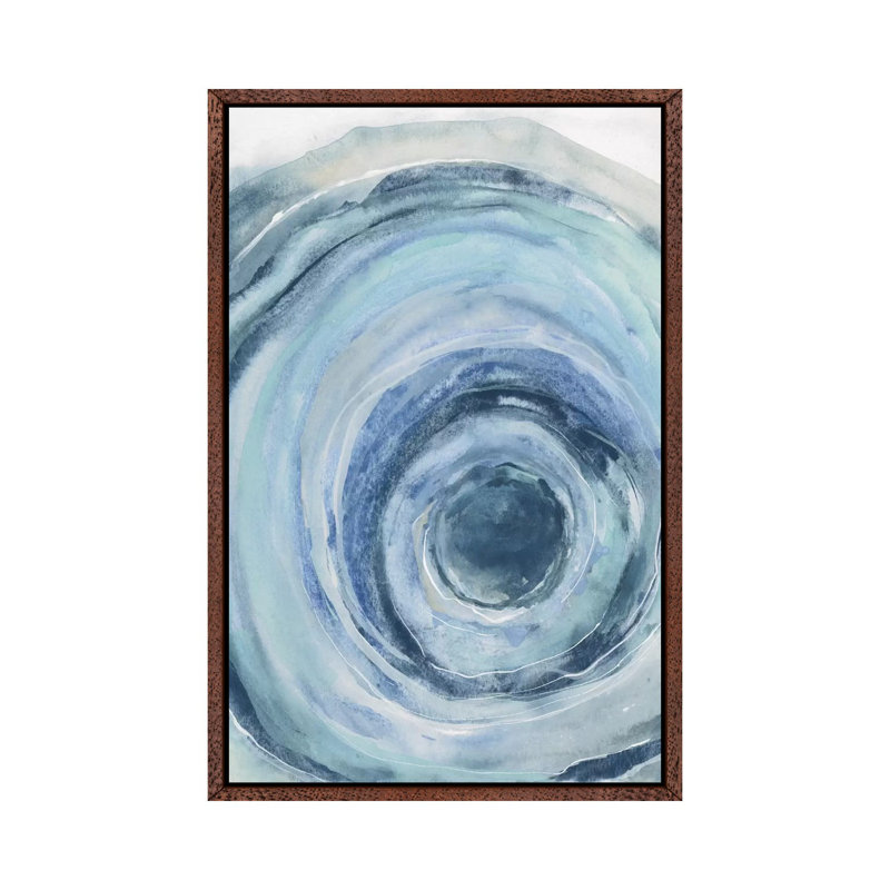 Watercolor Geode IX by Chris Paschke - Gallery-Wrapped Canvas Giclée on Canvas, Classic Wood Floater Frame