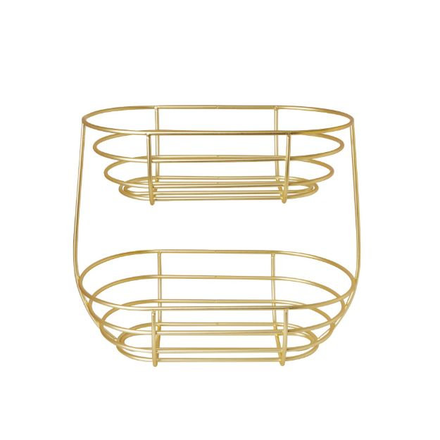 Mercer41 Aadhira Steel Fruit Bowl