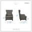 Fauteuil à oreilles capitonné et capitonné-1381888673