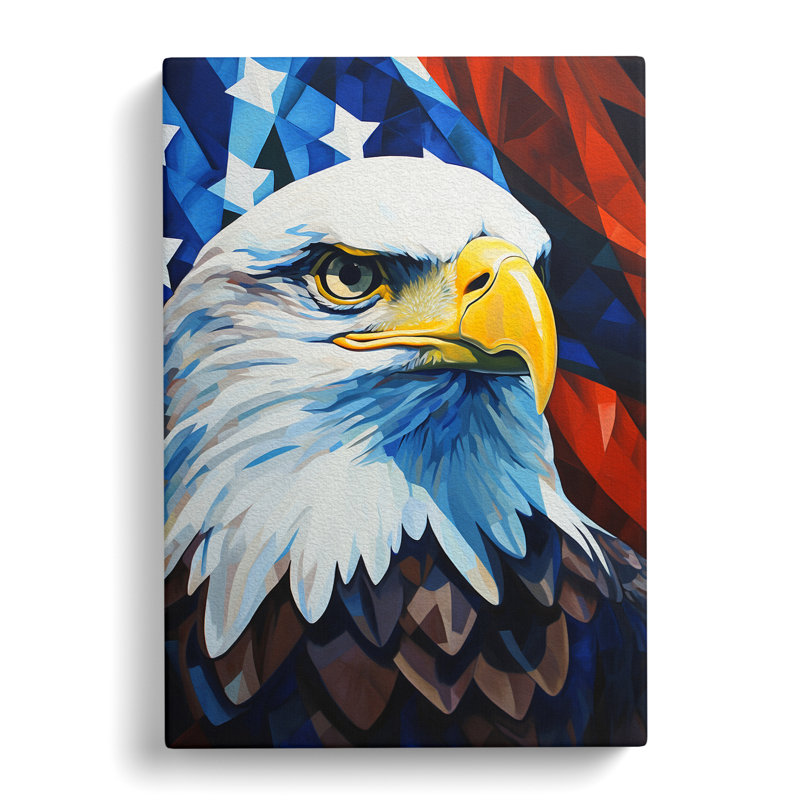 Eagle Constructivism No.2 - Wrapped Canvas, 50cm H x 35cm W x 3cm D