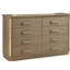 Commode en bois au fini doré