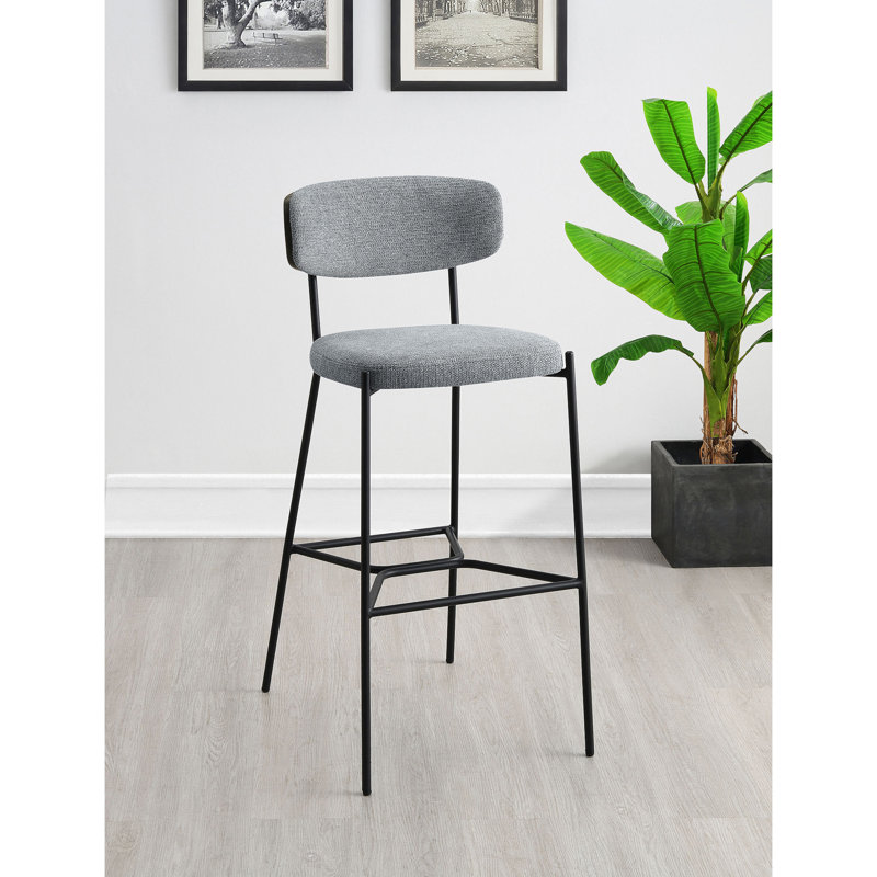 Ensemble de 2 tabourets de bar Joy, Gris