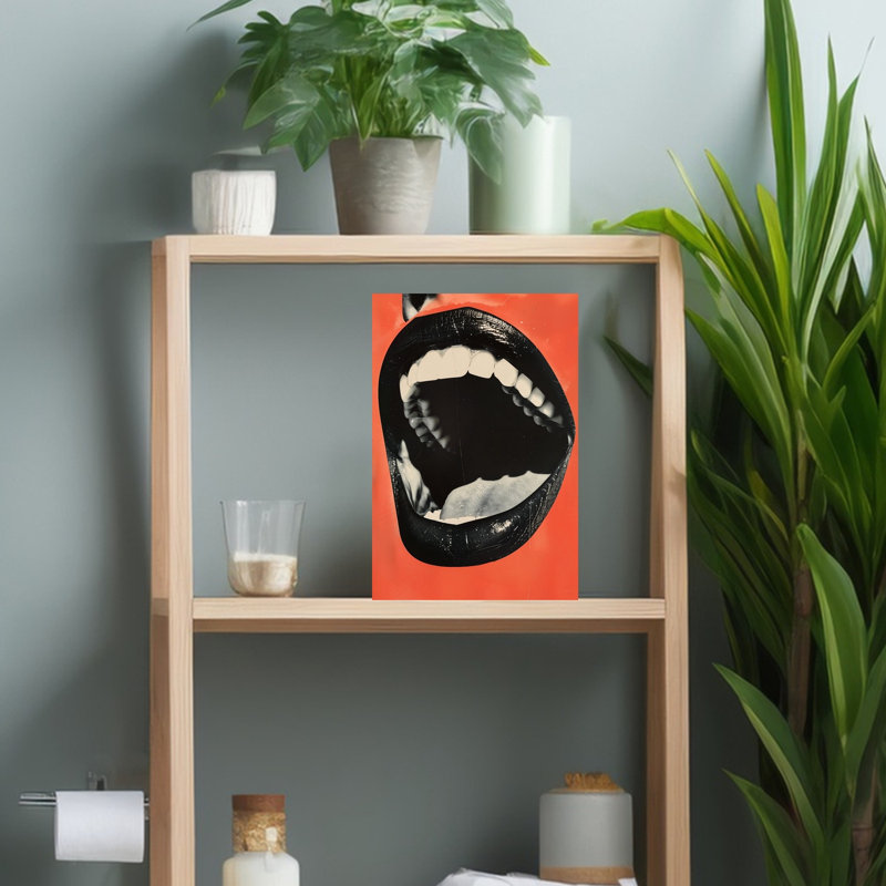 Screaming Open Mouth by Andreas Magnusson - Wrapped Canvas Print, 45.72 cm H x 30.48 cm W